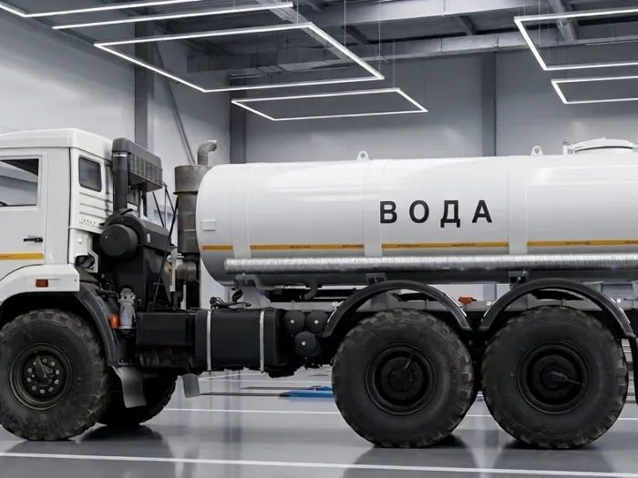 Автоцистерна для технической воды АЦВ-10 на шасси Камаз 5350-66(D5)