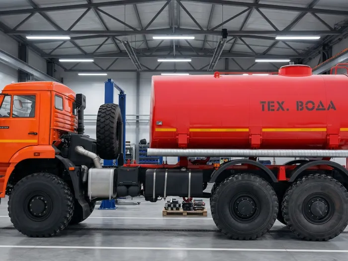 Автоцистерна для технической воды АЦВ-15 на шасси Камаз 65222-53